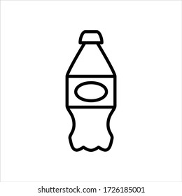 Soft drink vector icon on white background