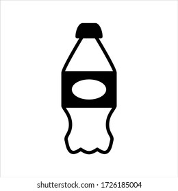 Soft drink vector icon on white background