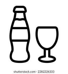 Soft Drink Vector Line Icon Design