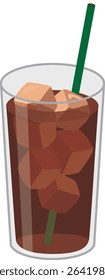 Soft drinks
Iced coffee poured into a glass