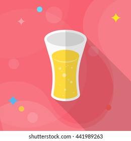 Soft Drinks icon, Vector flat long shadow design. EPS10