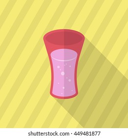 Soft Drinks icon, Vector flat long shadow design. EPS10