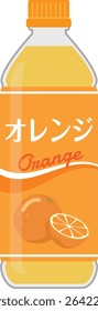 Soft drinks
Orange juice (PET bottle)

Said "orange" in Japanese