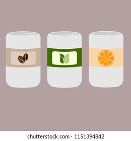 Soft drinks vector illustration