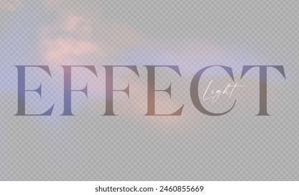 Weicher Effekt mit Nebelstruktur und Licht. durchsichtige Vektorgrafik