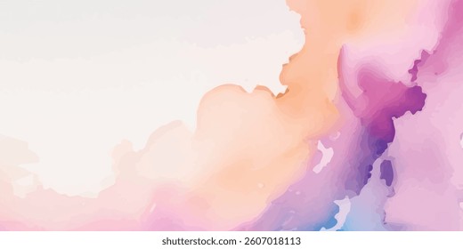 Soft and Elegant Blue and colorful Water Wave Texture with an Abstract and Airy Watercolor Design, Creating a Smooth, Flowing, and Dreamy Aesthetic for Background Use