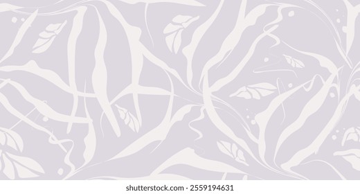 Soft and elegant marble pattern. Organic and artistic floral motif. Seamless background. Seamless pattern of aesthetic background. Vector illustration