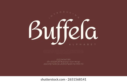 Fonte serif suave e elegante com curvas graciosas, ideal para casamento e branding