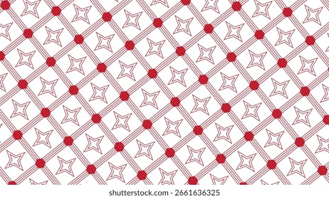 Soft and Elegant White Background with Fine Golden Geometric Shapes – Seamless Vector Pattern Featuring Rhombuses, Stars, and Diamonds for High-End Uses