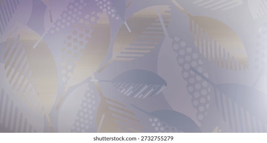 Um fundo suave e etéreo abstrato com uma mistura de cores pastel e vários padrões geométricos, criando uma textura moderna e artística.