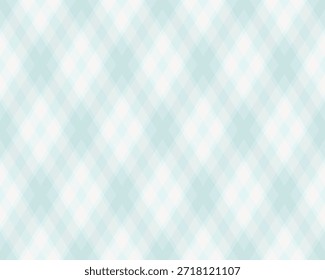 Soft, ethereal blue and white diagonal plaid pattern.  Perfect for backgrounds, websites, textiles, or any design needing a subtle, calming texture.  Evokes feelings of serenity and freshness.