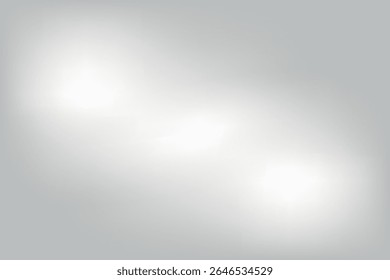 Um fundo suave e etéreo em transição de um cinza claro para um branco brilhante, criando um brilho suave e luminoso. Ideal para elementos de design sutis e estética limpa e moderna.