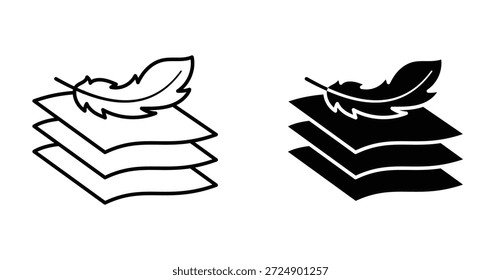 Design gráfico de ícone de tecido macio. Ilustrações de ícone de vetor