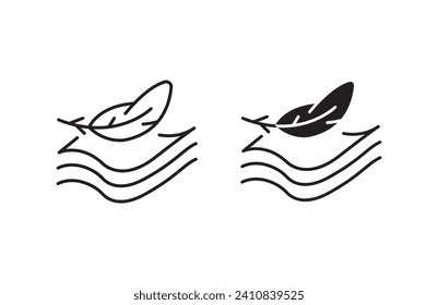 Juego de iconos de tela suave. Ilustración del vector