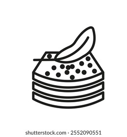 Ícone de tecido macio Símbolo simples de linha fina plana