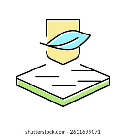 soft fabrics properties color icon vector. soft fabrics properties sign. isolated symbol illustration