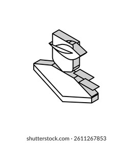 soft fabrics properties isometric icon vector. soft fabrics properties sign. isolated symbol illustration