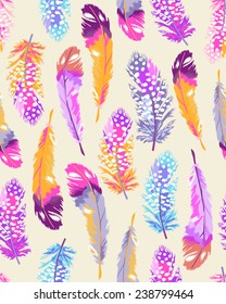 Soft Feather Print ~ Seamless Background