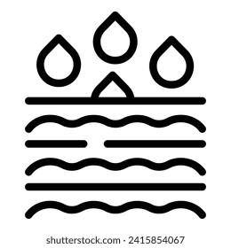 Soft female bladder icon outline vector. Sanitary pad. Band elastic