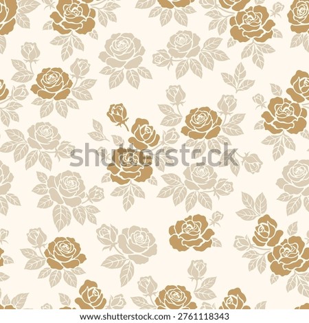 Soft feminine floral design with tiny roses in seamless layout, ideal for nursery textiles, pajamas, bedding, and surface pattern licensing.