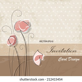 Soft floral background - vintage style