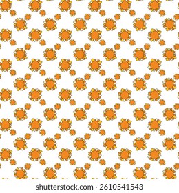 Soft Floral Doodles Seamless Vector Pattern Design