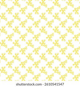 Soft Floral Doodles Seamless Vector Pattern Design