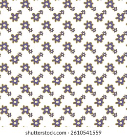 Soft Floral Doodles Seamless Vector Pattern Design