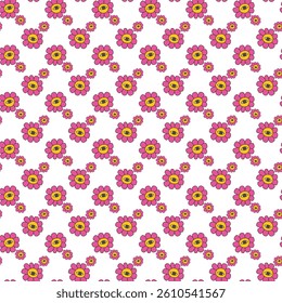 Soft Floral Doodles Seamless Vector Pattern Design