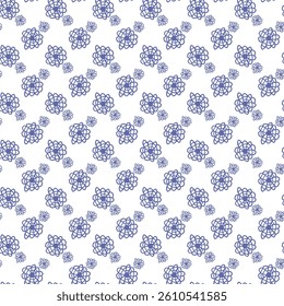 Soft Floral Doodles Seamless Vector Pattern Design