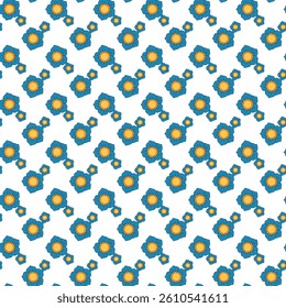 Soft Floral Doodles Seamless Vector Pattern Design