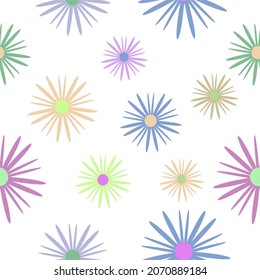 soft floral pattern, flowers with soft color to be background pattern, a simple flat vector background