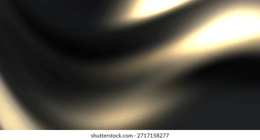 Linhas suaves e fluidas criam uma sensação de movimento e tranquilidade. As curvas suaves misturam tons de cinza e ouro, evocando uma atmosfera serena e moderna.