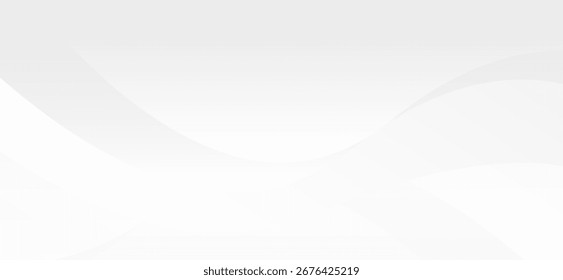 Las suaves y fluidas curvas blancas se combinan a la perfección para crear un fondo elegante y moderno con una sensación de calma y serena simplicidad, ideal para diseños minimalistas