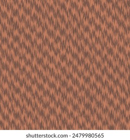 Soft fluffy blanket with jagged diagonal stripes in reddish and brown tones. Nonwoven fabric texture. Abstract vector seamless.