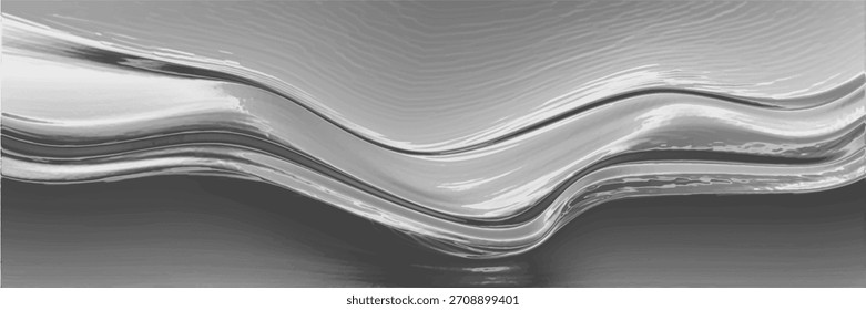 Fondo de papel de tira de onda de color blanco y negro Abstractas de enfoque suave.