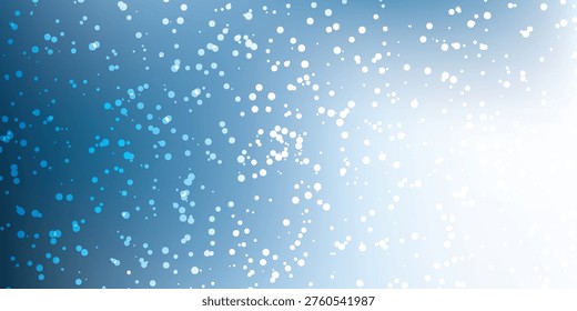 A soft focus background with numerous small, bright, glowing particles scattered across a gradient of blue hues, creating a bokeh effect.