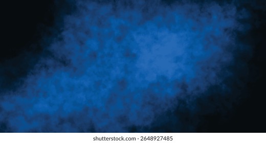 Soft fog and smoky atmosphere in abstract blue style

