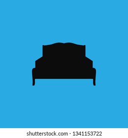 soft furniture bed icon vector