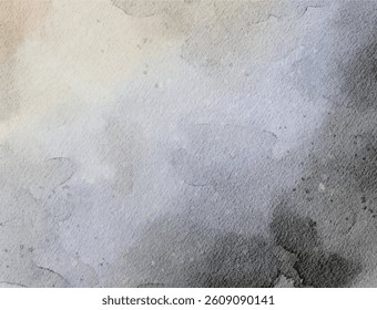Soft galaxy-inspired watercolor texture in shades of gray with splashes