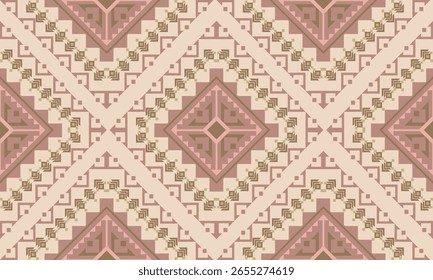Soft Geometric Pattern color palette of beige and dusty rose