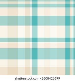 Soft geometric pattern with light teal and neutral tones creating a calming plaid design. Use for backgrounds, textiles, web design, or abstract compositions.