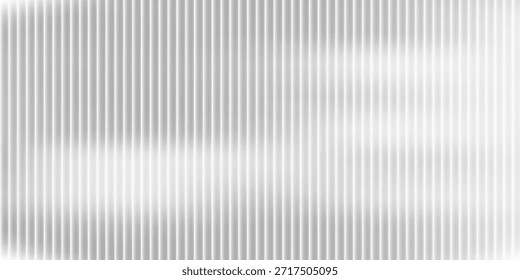 Soft glass ripple gradient in icy pale blue and lavender hues. Delicate reeded texture with frosted distortion effect and minimal vertical blur. Glass texture, vector illustration	