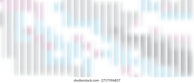 Soft glass ripple gradient in icy pale blue and lavender hues. Delicate reeded texture with frosted distortion effect and minimal vertical blur. Glass texture, vector illustration