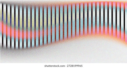 Weiche Glaswelligkeit in eisigem hellblauem und Lavendeltönen. Zarte Reedtextur mit mattiertem Verzerrungseffekt und minimaler vertikaler Unschärfe. Glasstruktur, Vektorgrafik