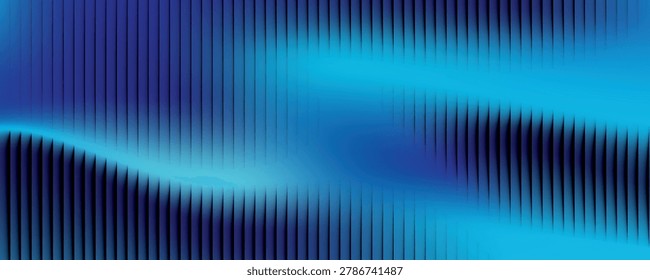 Soft glass ripple gradient in icy pale blue and lavender hues. vector modern