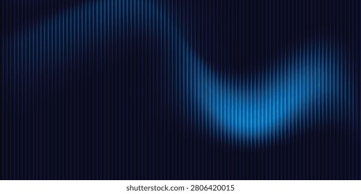 Soft glass ripple gradient in icy pale blue and lavender hues. vector illustration