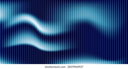 Soft glass ripple gradient in icy pale blue and lavender hues. modern illustration