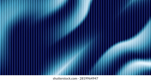 Soft glass ripple gradient in icy pale blue and lavender hues. modern illustration