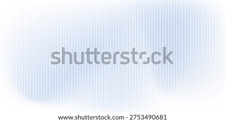 Soft glass ripple gradient in icy pale blue and lavender hues. Delicate reeded texture with frosted distortion effect and minimal vertical blur. Glass texture, vector illustration